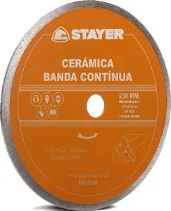 Stayer Diamond Cutting Disc 200x25.4mm Continuous Rim Standard Ceramica