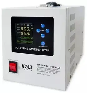 Volt SINUSPRO 2200E PLUS Inverter 12V to 230V 1200W/2200W for AGM, GEL, and LiFePO4 Batteries