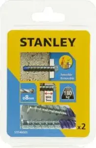 Металлический шуруп по бетону Stanley STF46005-XJ 8 x 50 мм Photo 1