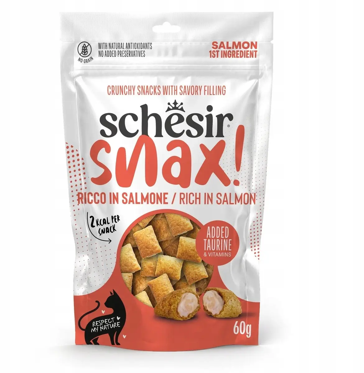 Schesir Snax kārums kaķiem ar laša