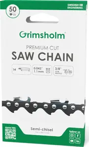 McCulloch Premium zāģa ķēde, 50 piedziņas posmi, 3/8" solis, 1.1 mm biezums