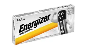 Щелочные батарейки Energizer Industrial AAA LR03, 10 штук