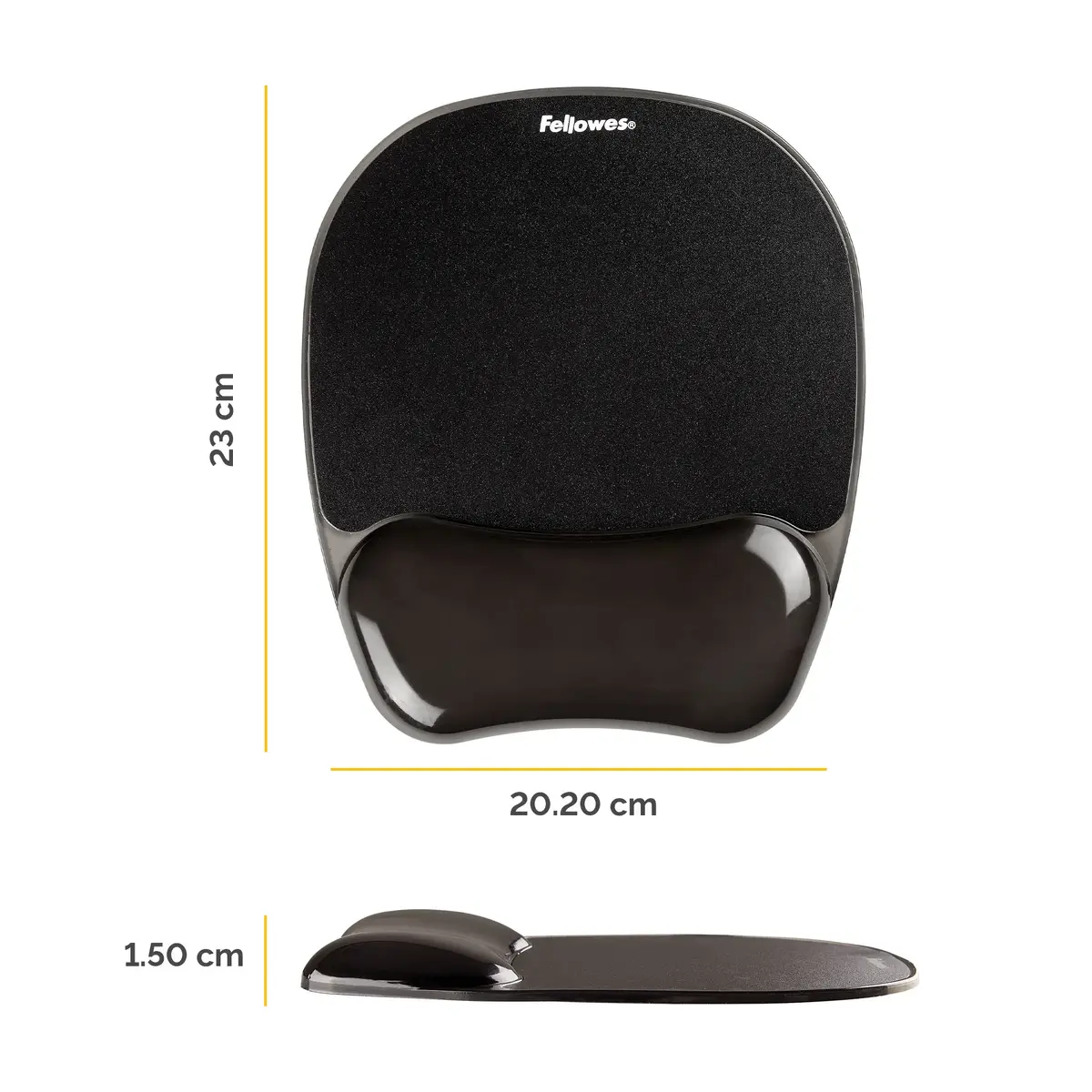 Fellowes Crystals Gel Mouse Pad with Wrist Support Photo 2