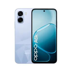 Смартфон Oppo A6k, 6.75-дюймовый дисплей, 4 ГБ ОЗУ, 256 ГБ ПЗУ, двойная камера 50 МП, аккумулятор 6100 мАч, Android 15, синий