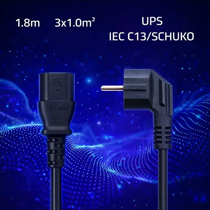 Силовой кабель Qoltec SCHUKO CEE - IEC C13 1.8 м Photo 2