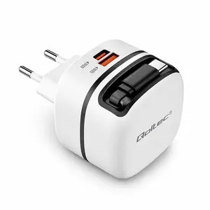 QOLTEC 65W GaN USB-C lādētājs ar PPS tehnoloģiju