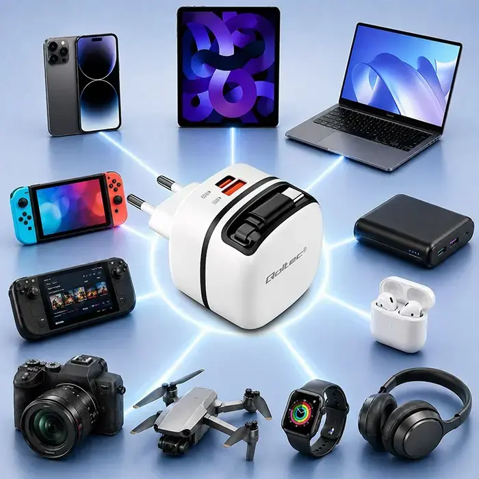 Зарядное устройство QOLTEC 65W GaN USB-C Photo 5