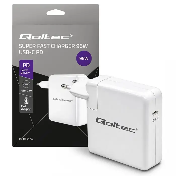 Qoltec 96W USB-C lādētājs 51783 Photo 4