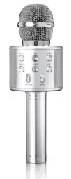 Микрофон Lenco BMC-040SI с функцией караоке и Bluetooth-динамиком