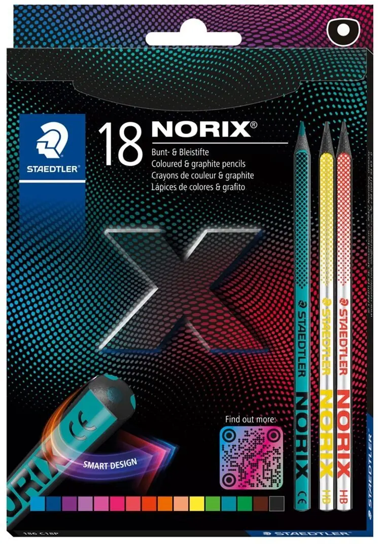 Staedtler Norix krāsaino zīmuļu komplekts, 186