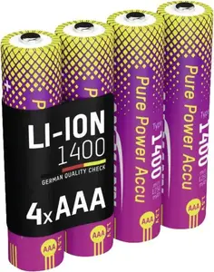 ANSMANN 1311-0034 AAA litija uzlādējamā baterija 1.5V 1400mAh 4 gab.