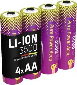 ANSMANN 1312-0042 AA litija uzlādējamā baterija 1.5V 3500mWh 4 gab.