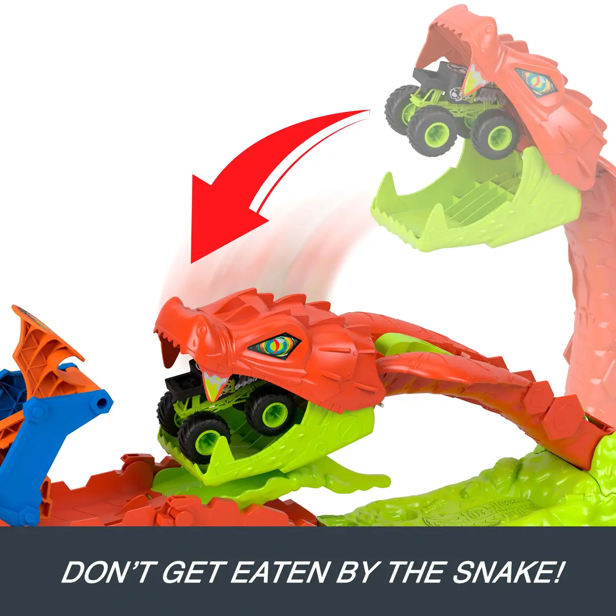 Игровой набор Hot Wheels Monster Trucks Snake Bite Slam-Out Photo 7