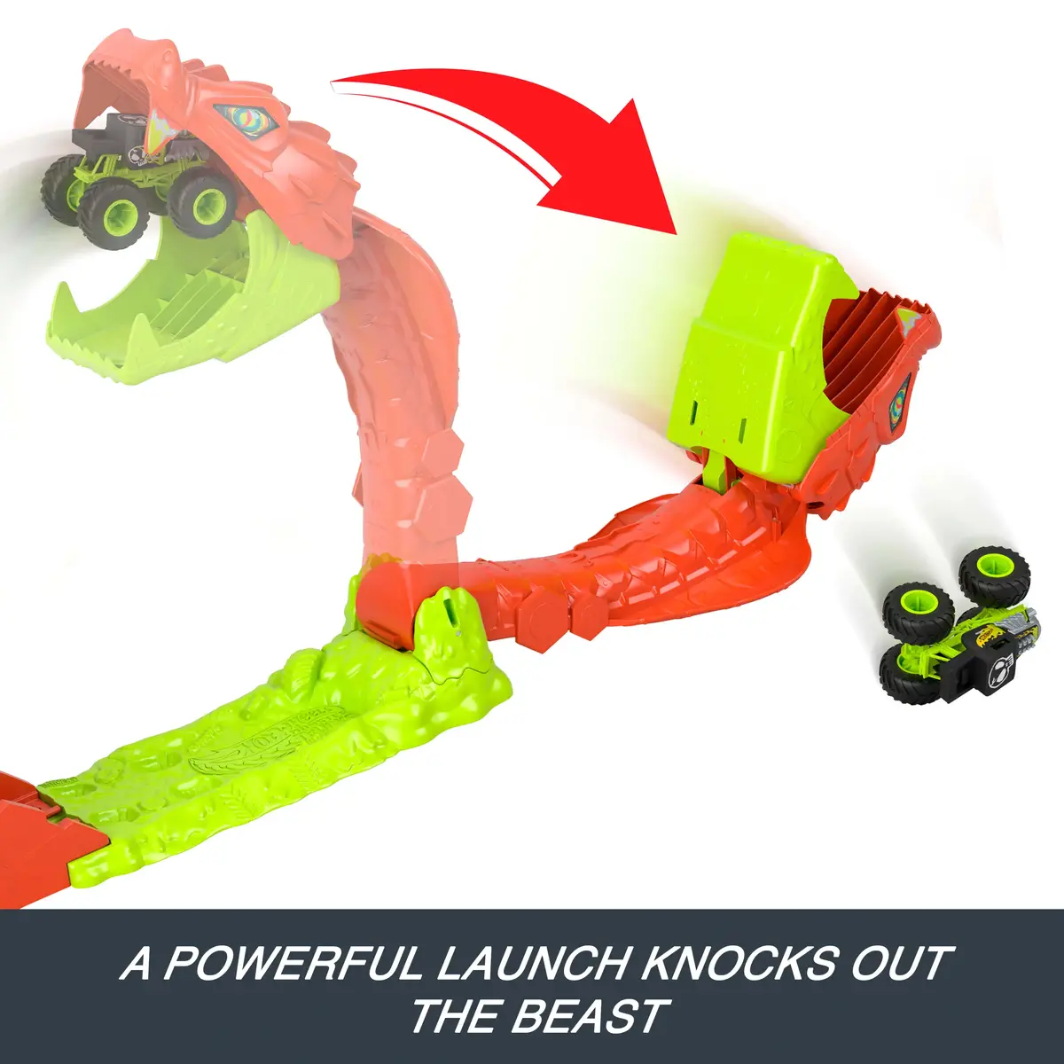 Игровой набор Hot Wheels Monster Trucks Snake Bite Slam-Out Photo 8