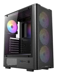 Antec VX-310 ARGB Midi Tower PC Case, Black, ATX/Micro-ATX/ITX Support