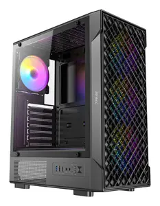 Antec VX-320 ARGB Midi Tower PC Case, Black, ATX/Micro-ATX/ITX Support