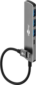 Goobay 79158 USB Type-C Interface Hub with 4 Ports and 5000 Mbit/s Data Transfer Speed