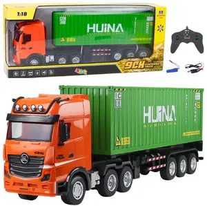 HUINA tālvadības konteineru vedējs 1:18 mērogā, zaļš