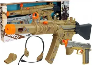 LEAN Sport Military Toy Set with Two Pistols, Headphones, and Whistle