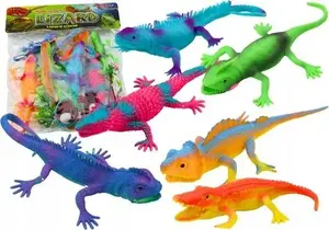 LEANToys Lizard Reptile Figurine Set, 8 Pieces