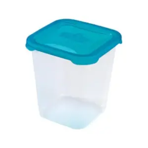 Heidrun Polar Frost Food Container 2L, Transparent with Blue Lid