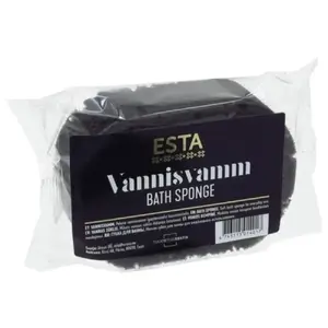 ESTA NORDIC Body Shower Sponge, Black