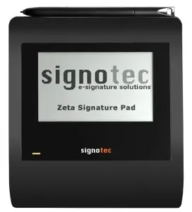 Signotec Zeta Signature Pad with 4.5-inch LCD Display and Wired Pen