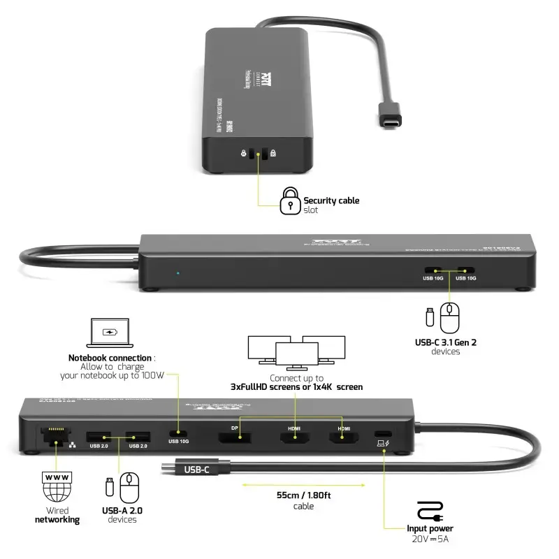 Мобильная док-станция Port Designs PORT Connect USB-C Photo 8