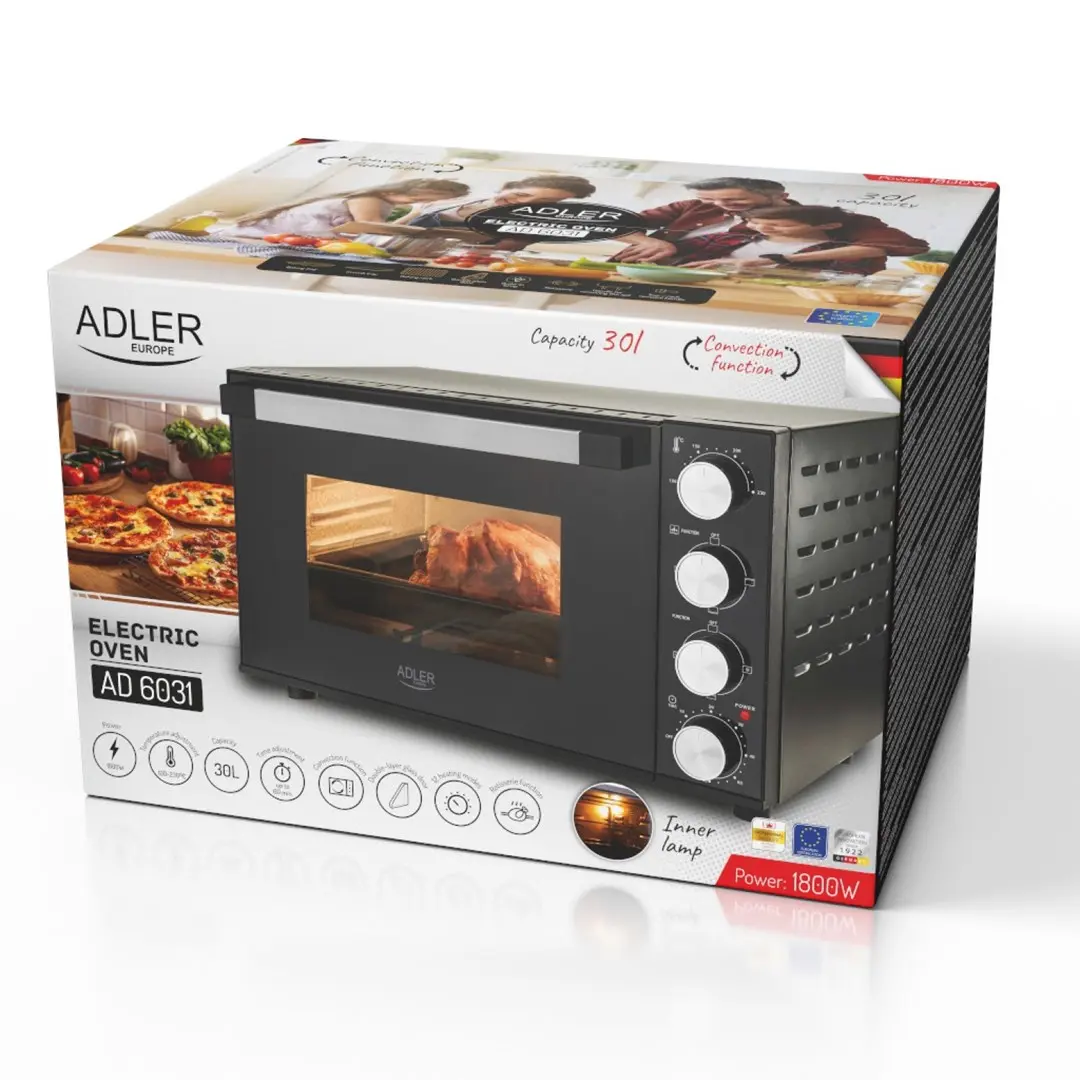 Электрическая мини-печь Adler AD 6031 Photo 13