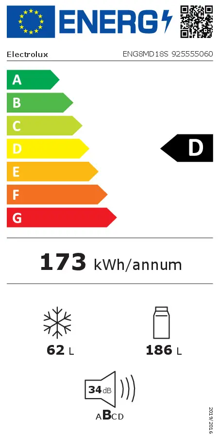 Встроенный холодильник Electrolux ENG8MD18S Photo 2