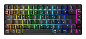 Cherry XTRFY K33 Compact Wireless Gaming Keyboard, 75% Layout, Mem-chanical Switches, RGB LED, Nordic QWERTY, Black