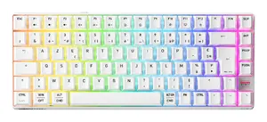 Cherry XTRFY K33 Compact Wireless Gaming Keyboard, 75% Layout, Mem-chanical Switches, RGB LED, AZERTY, White