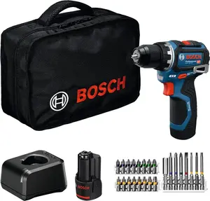 Bosch GSR 12V-32 Professional akumulatora urbjmašīna-skrūvgriezis ar diviem 2.0Ah akumulatoriem