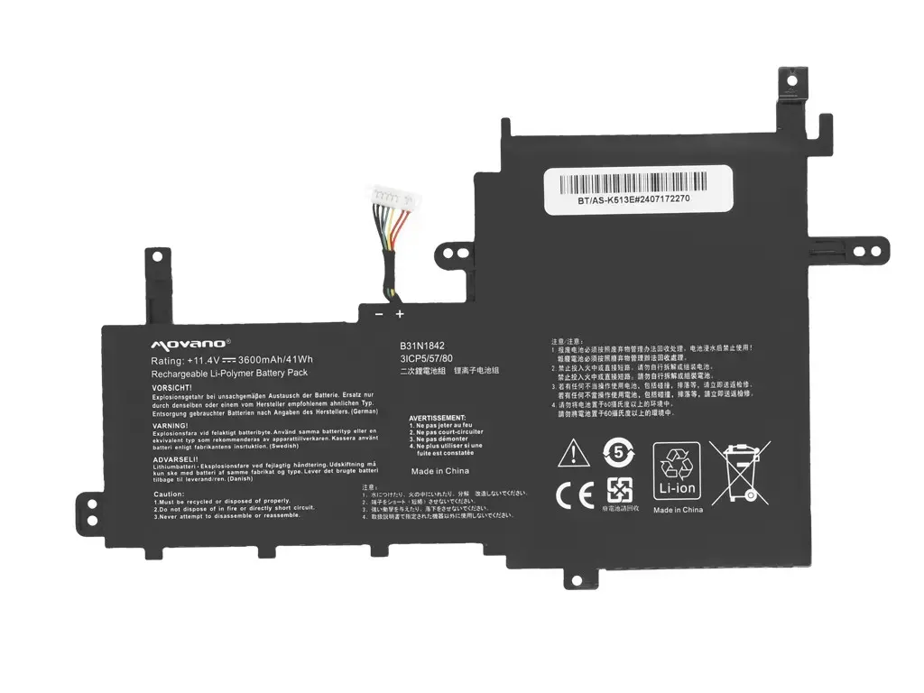 Movano B31N1842 akumulators Asus Vivobook K513E M513I S513E Photo 5