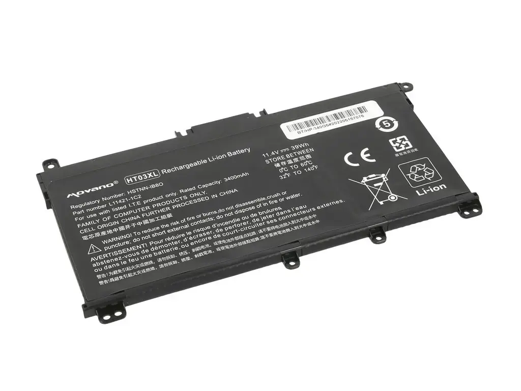 Аккумулятор Movano HT03XL для HP 240 250 255 256 G7 340 348 G5 Photo 2