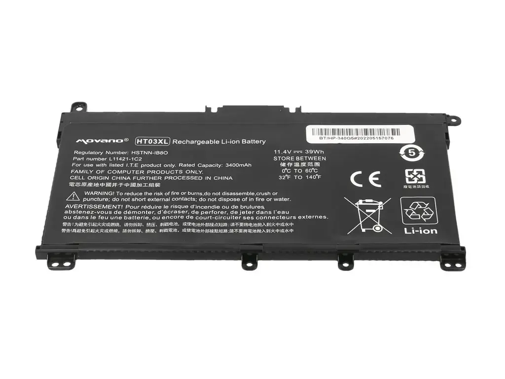 Аккумулятор Movano HT03XL для HP 240 250 255 256 G7 340 348 G5 Photo 3
