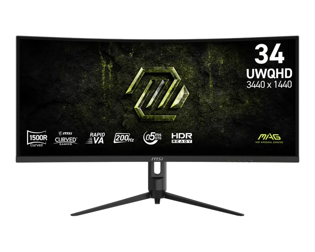 MSI MAG 342CQRF E20 34-дюймовый изогнутый монитор Photo 18