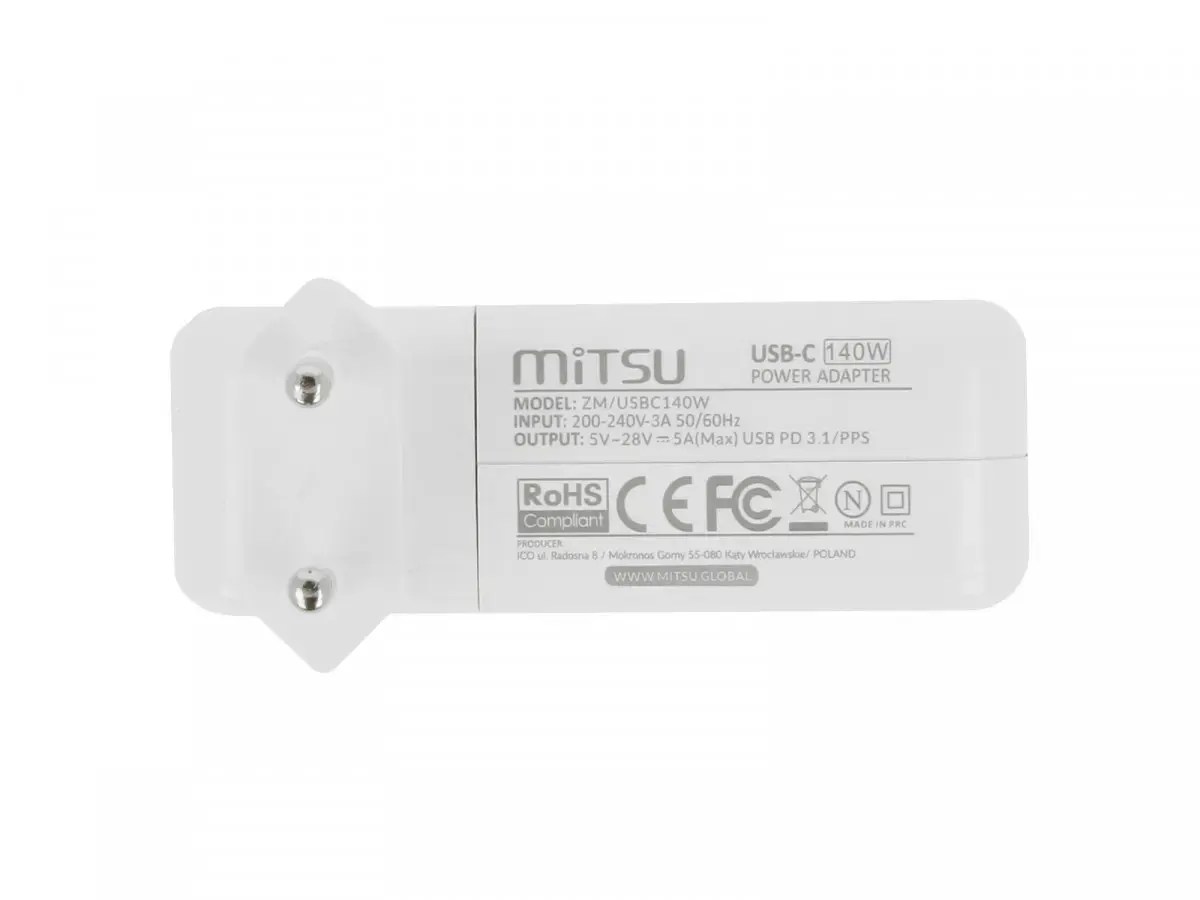 Сетевое зарядное устройство MITSU ZM/USBC140W USB-C 100W Photo 4