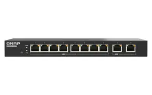 QNAP QSW-L2110-10T Managed Desktop Network Switch with 10 RJ-45 Ethernet Ports 80 Gbit/s Switching Capacity and 10G Support