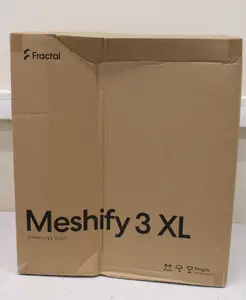 Fractal Design Meshify 3 XL Mid-Tower Computer Case, Black RGB, Tempered Glass Light Tint, ATX