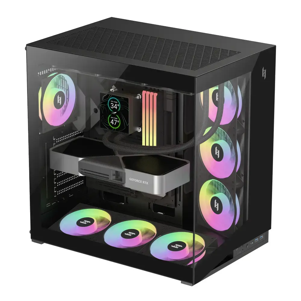 Компьютерный корпус GameMax NEX C56 BK Midi Tower Photo 6