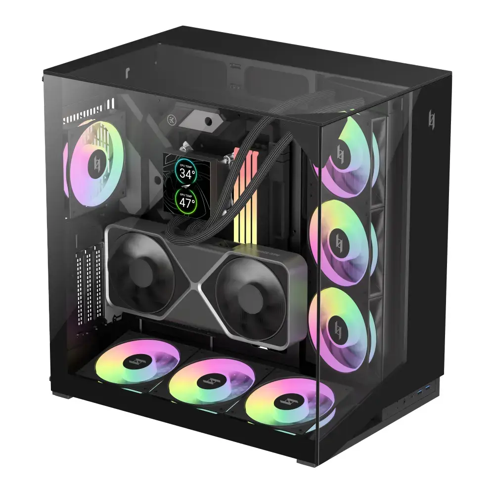 Корпус для ПК GameMax NEX C56 VC BK Midi Tower Photo 4