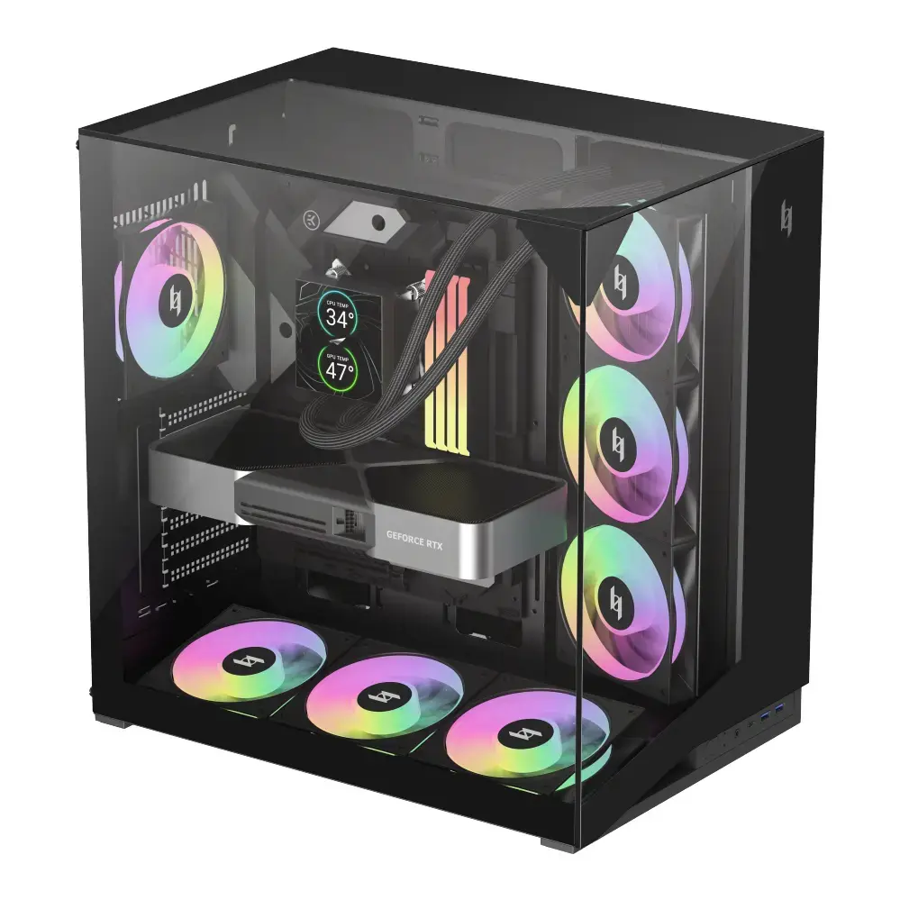 Корпус для ПК GameMax NEX C56 VC BK Midi Tower Photo 5