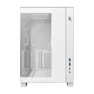 GameMax NEX C33 WH PC Case, Micro ATX/ITX/BTF, Tempered Glass, White