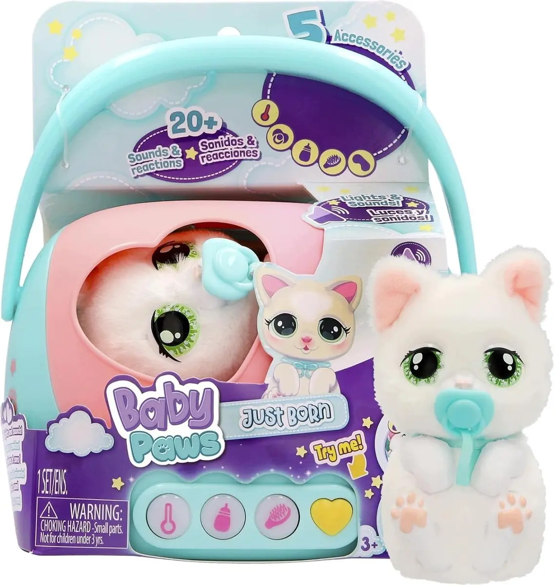 ZAPF Baby Paws Just Born Cat