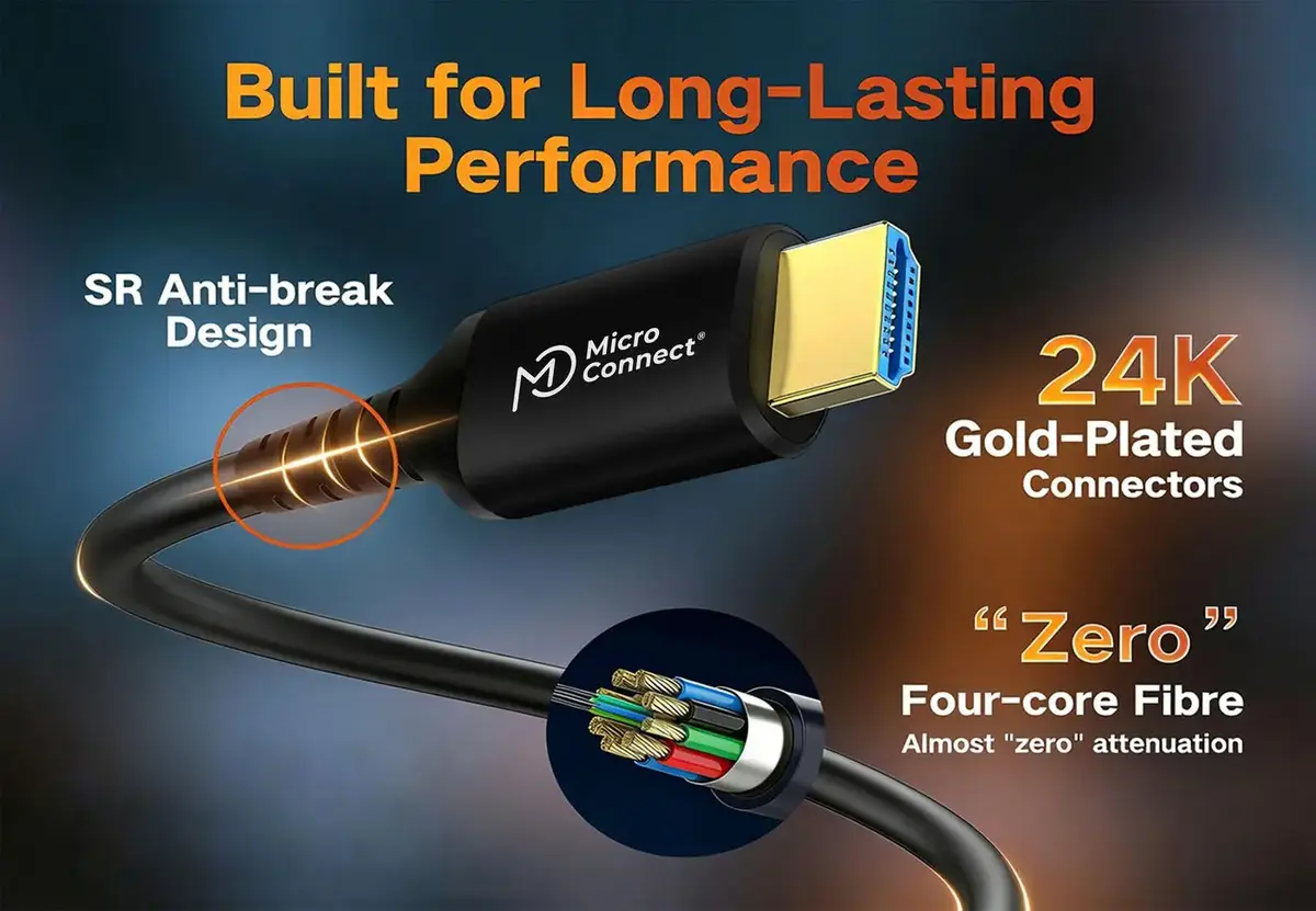 MicroConnect HDMI 2.0 Active Optical Cable 15m Photo 3
