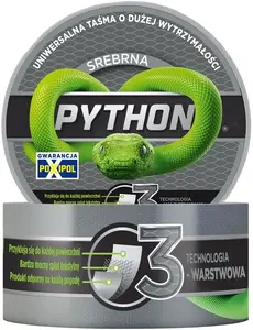 Bripox Python universālā līmlente 48mm x 25m, sudraba krāsā