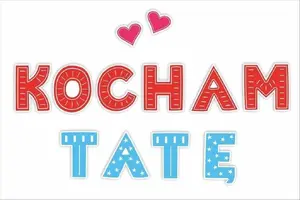LearnHow Decorative Occasional Decorations - Kocham Tatę 01, 12 pieces