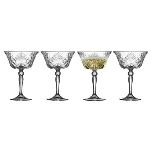 Lumarko Lyngby Glas Champagne Coupe Glasses, 260 ml, Set of 4