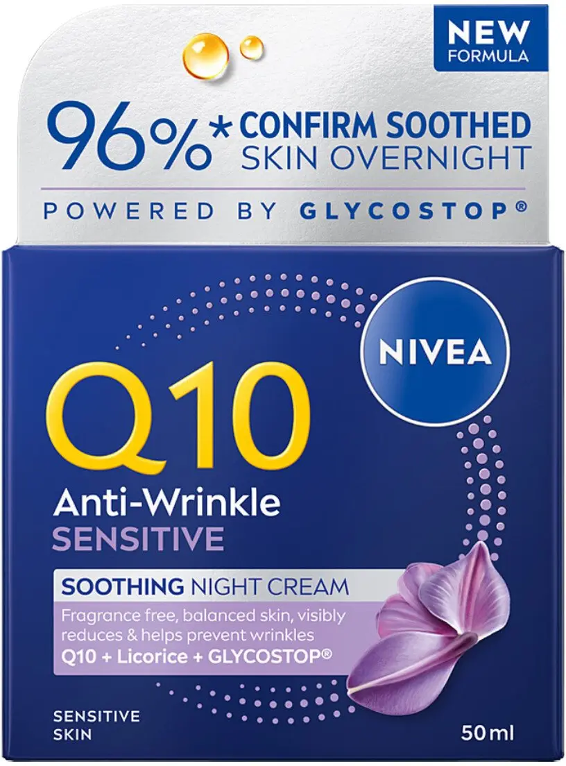 Nivea Q10 Sensitive nakts krēms sejai